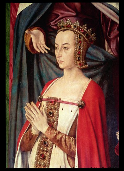 Anne of France (detail) by Master of Moulins